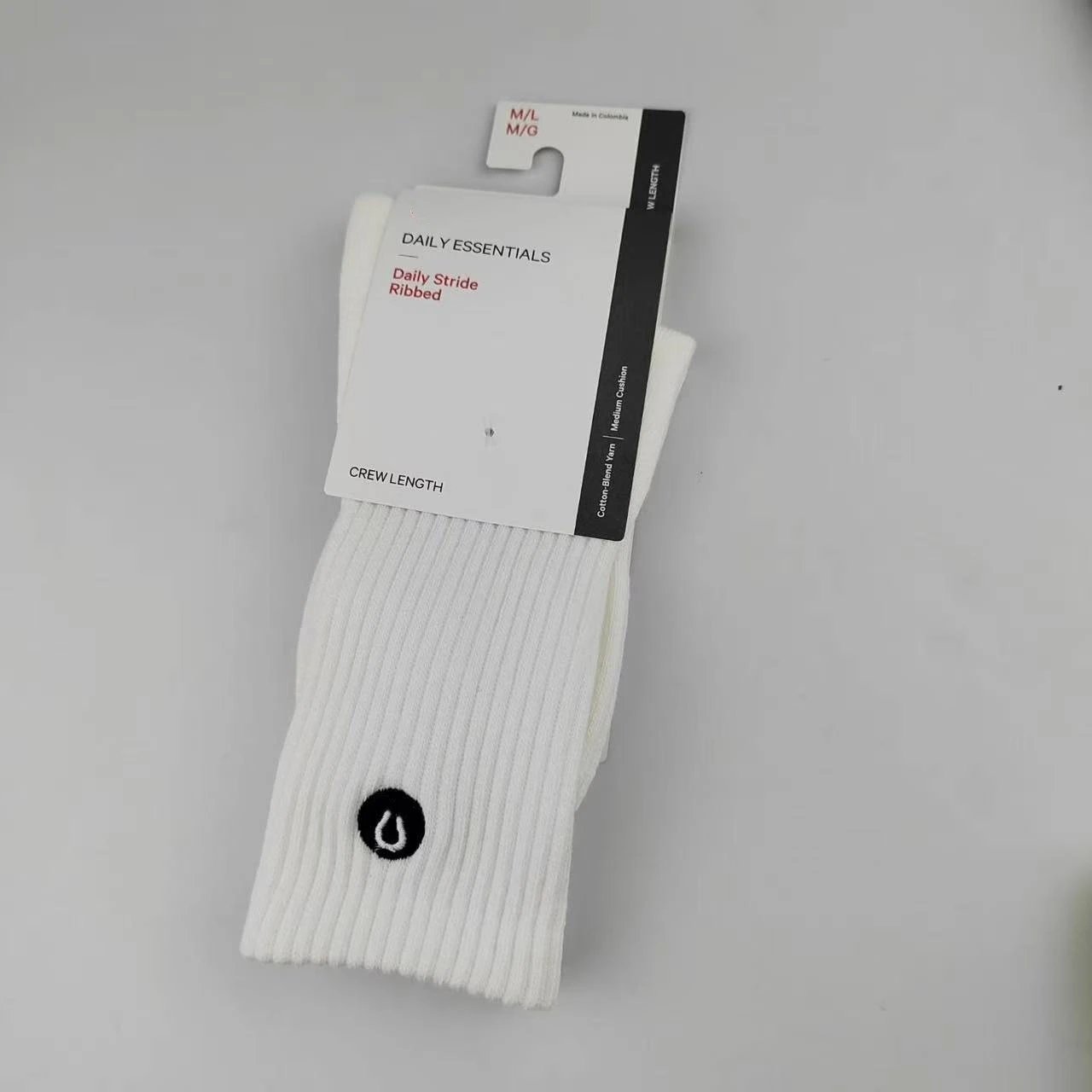 Lululemon Daily Stride Ribbed Crew Socks White - 2