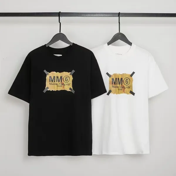 Maison Margiela MM6 T-Shirt Collection Black and White Graphic Tees - 22
