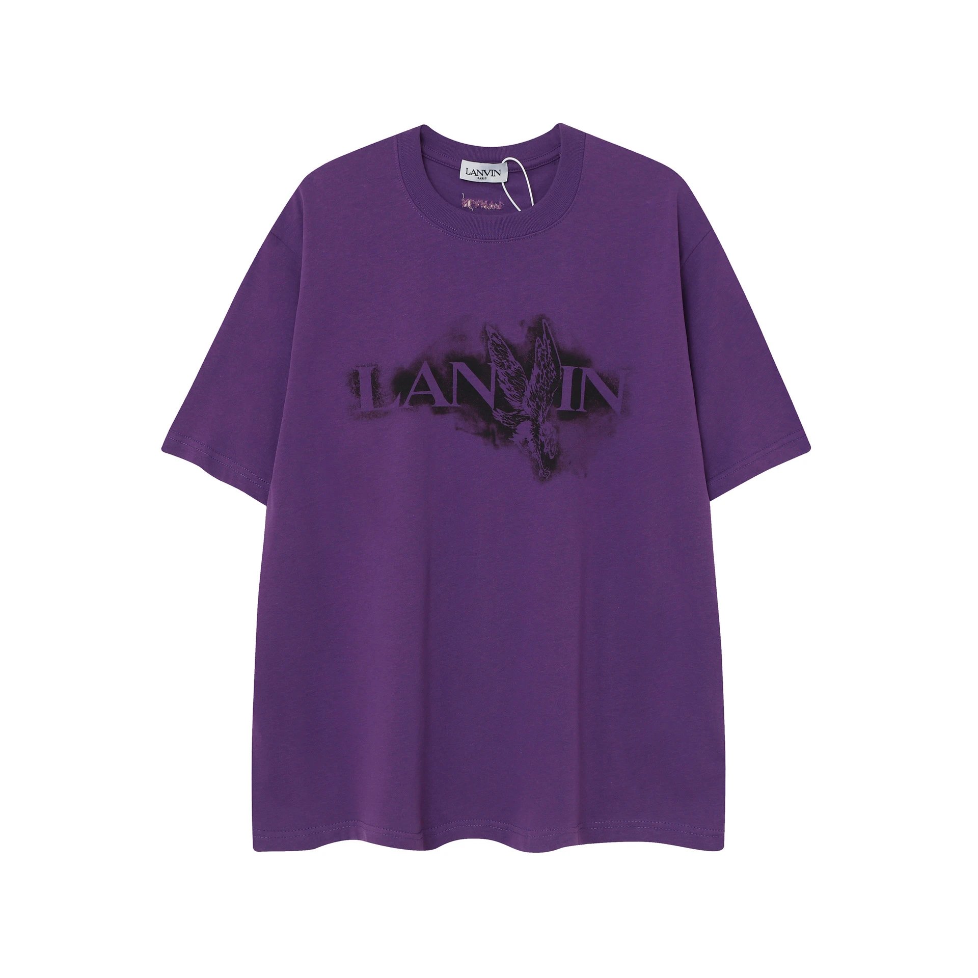 Lanvin x Gallery Dept Art On Display Paint Splatter Beige T-Shirt - 7