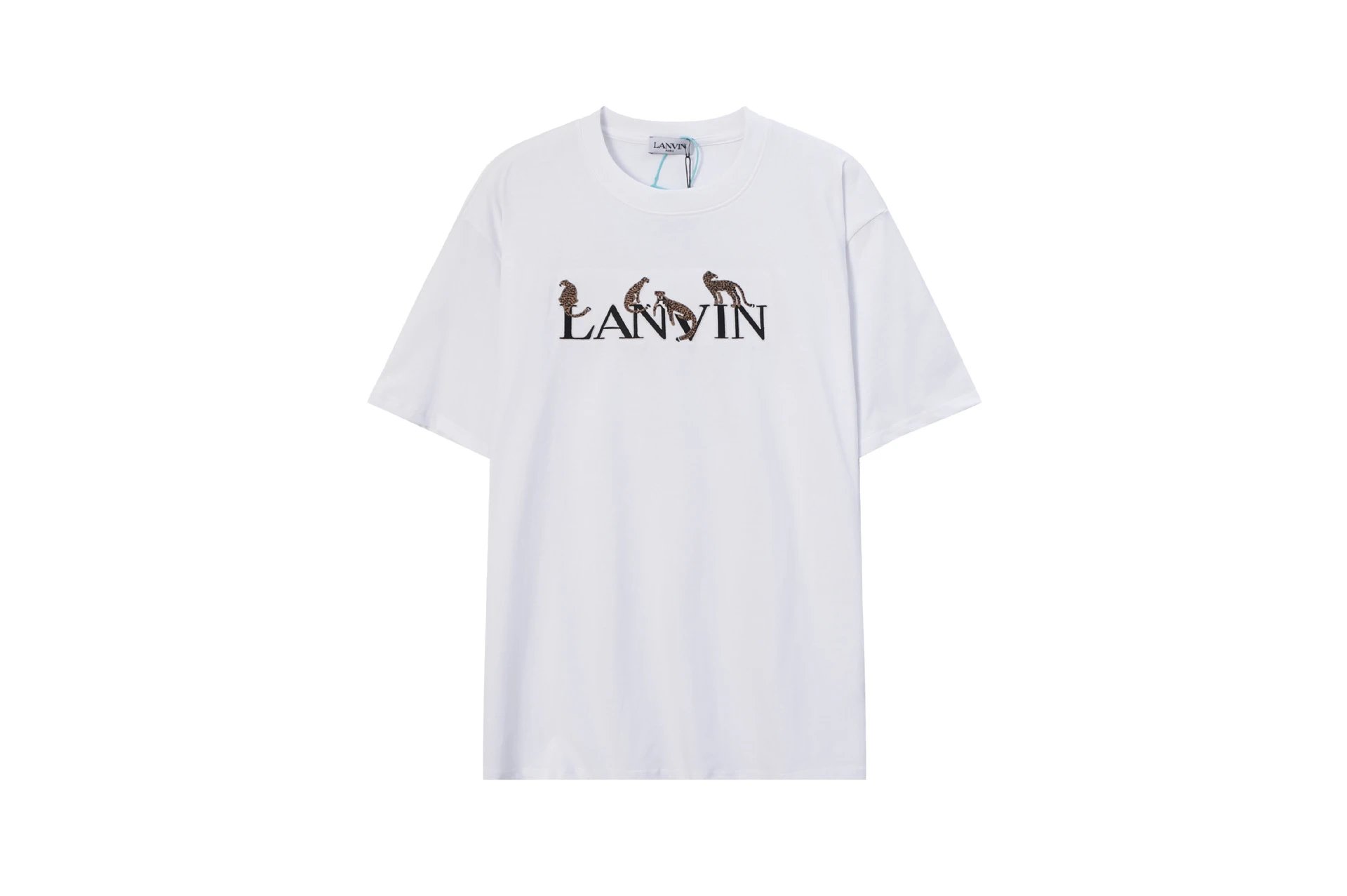 Lanvin x Gallery Dept Art On Display Paint Splatter Beige T-Shirt - 13
