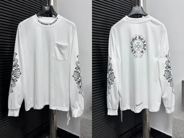 Chrome Hearts Gothic Cross Long Sleeve T-Shirt Black - 6