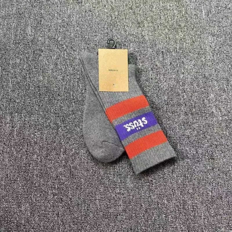 Stussy Logo Socks Black Socks - 7