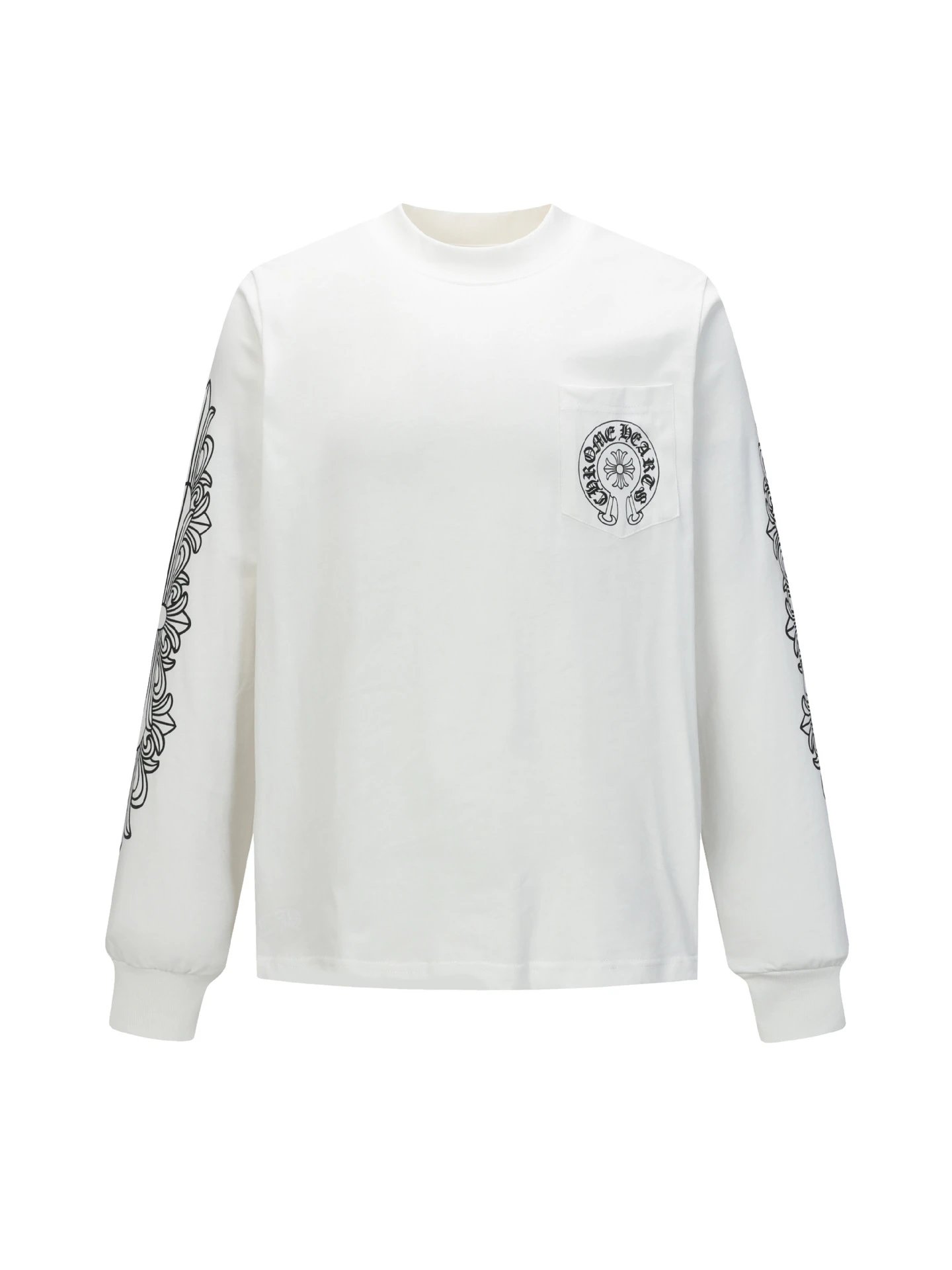 Chrome Hearts Long Sleeve Tee Black T-Shirts - 6