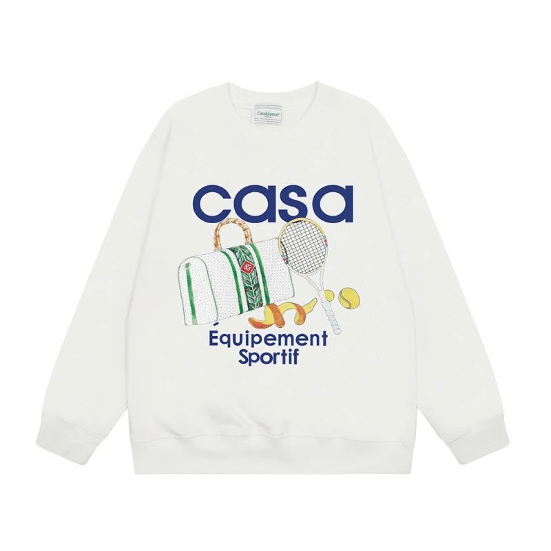 Casa Equipment Sportif Graphic Print White Hoodie