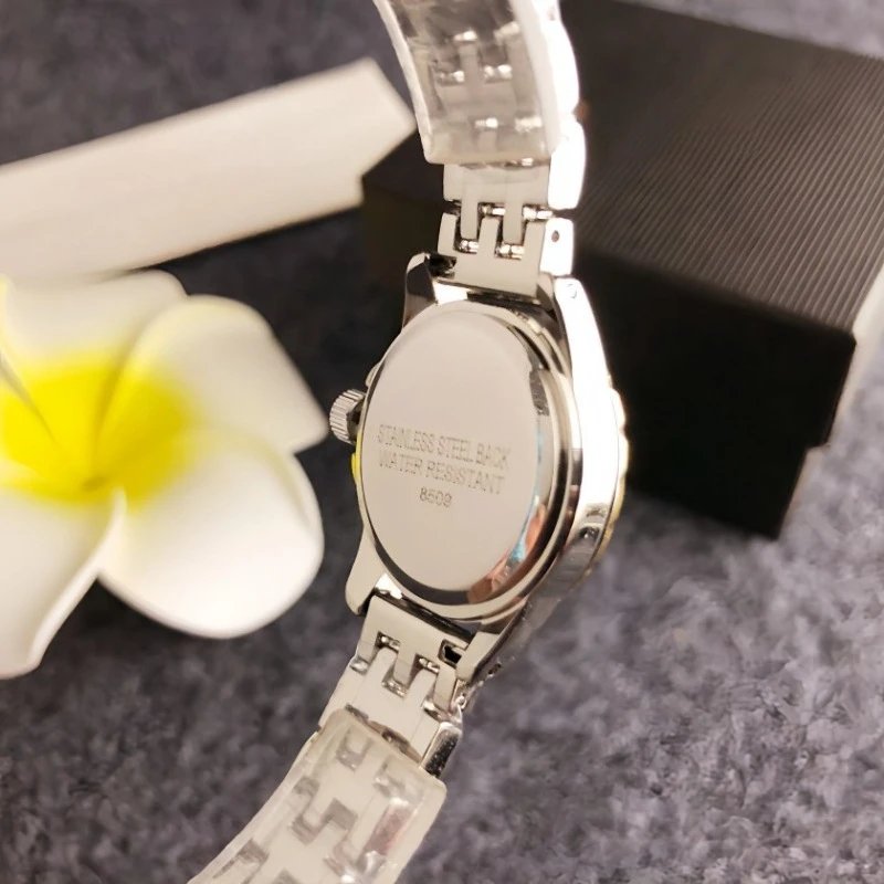 Design Luxury Crystal-Embellished Two-Tone Watch Gold Silver Watches - 13