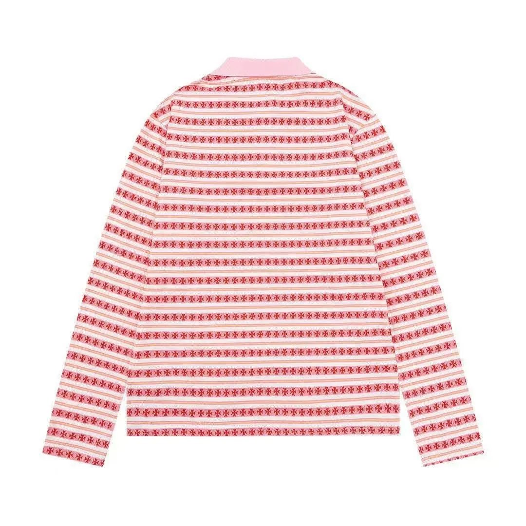 Design Striped Mock Neck Sweater Brown - 9