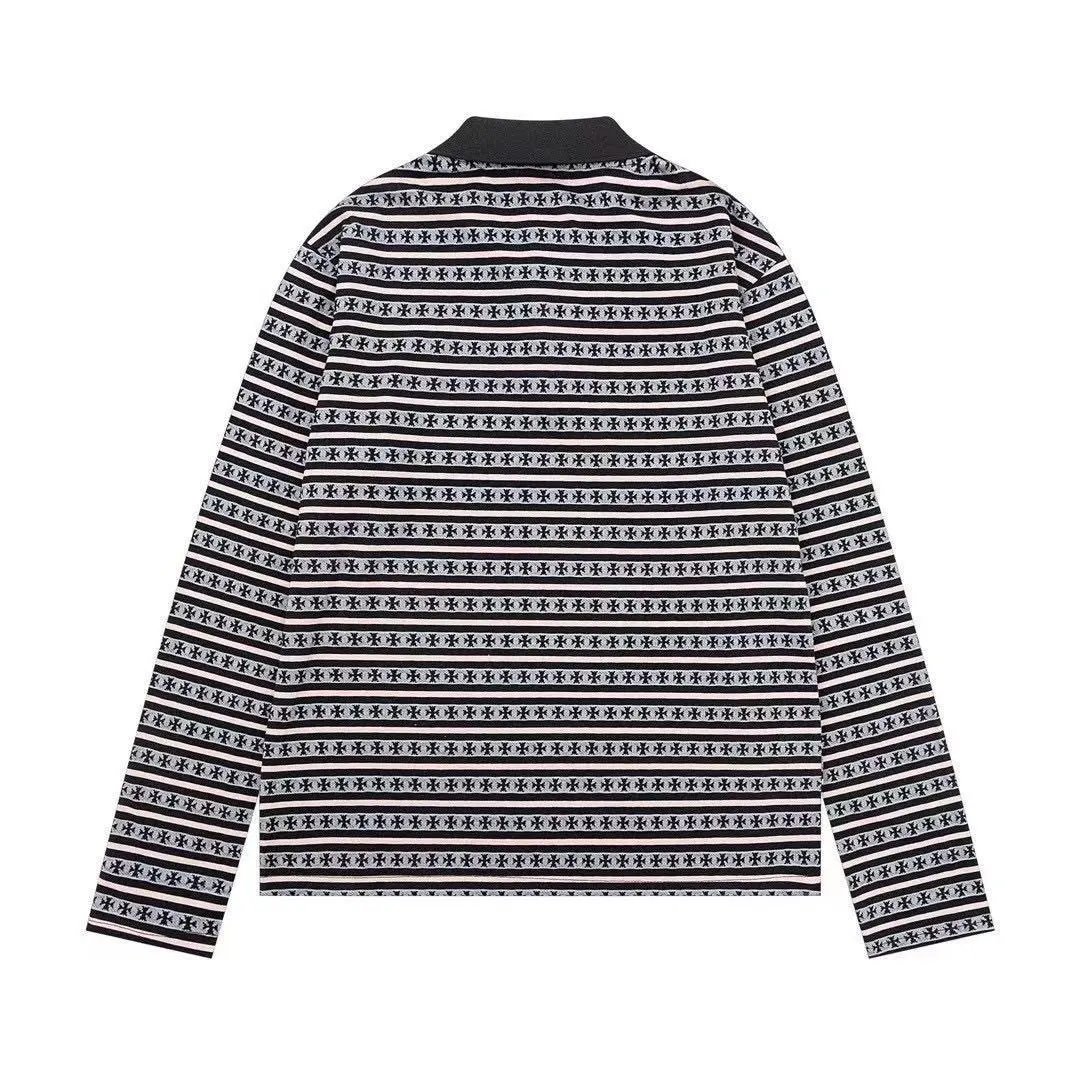 Design Striped Mock Neck Sweater Brown - 10