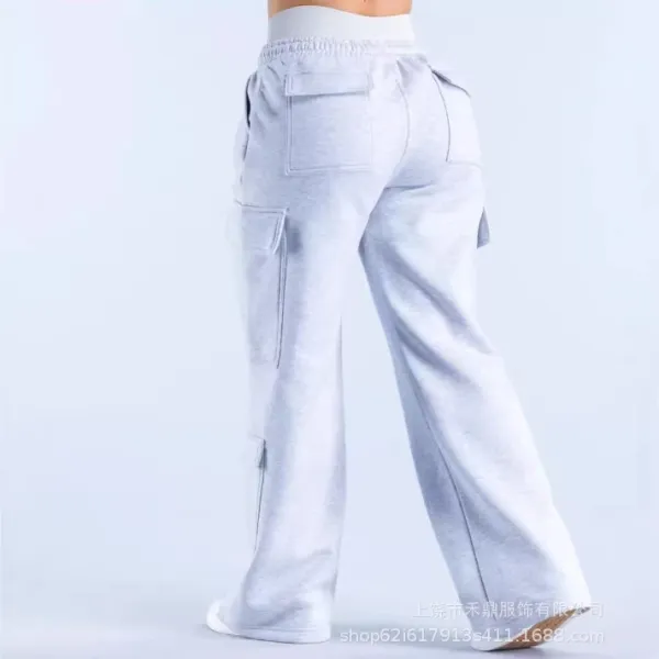 Design Cargo Sweatpants Light Gray - 1