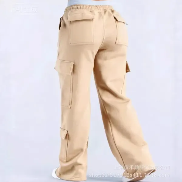 Design Cargo Pants Beige Utility Pants - 1