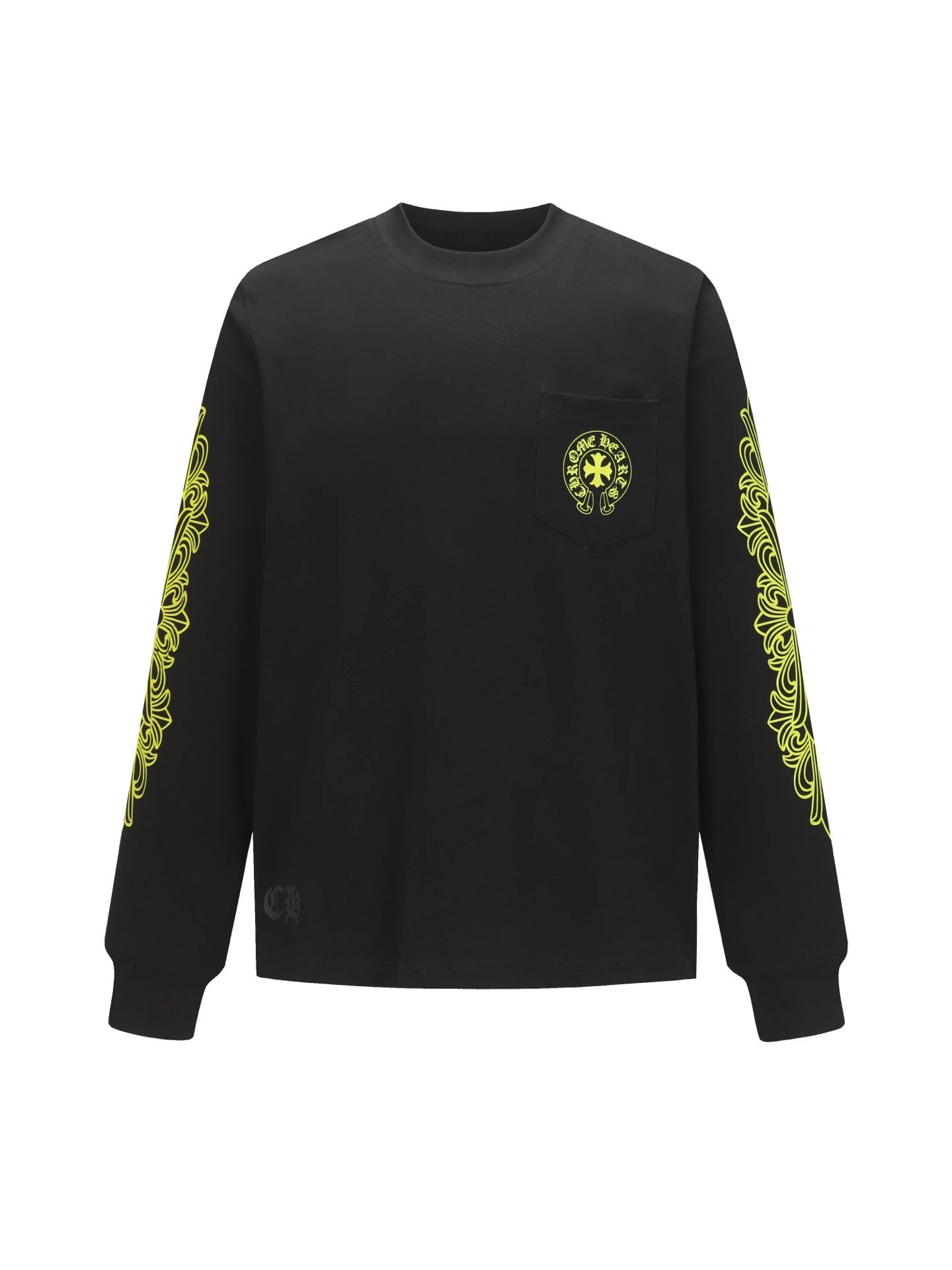 Chrome Hearts Long Sleeve Tee Black T-Shirts - 12
