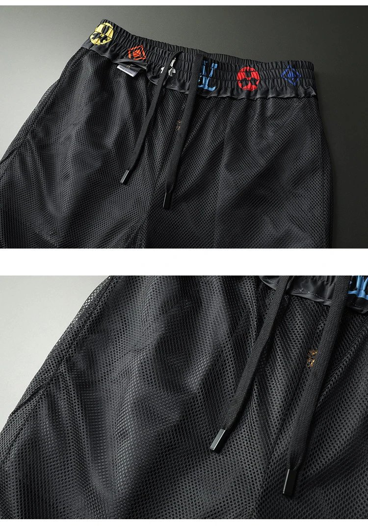 Louis Vuitton Multicolor Embroidered Monogram Shorts Black - 13