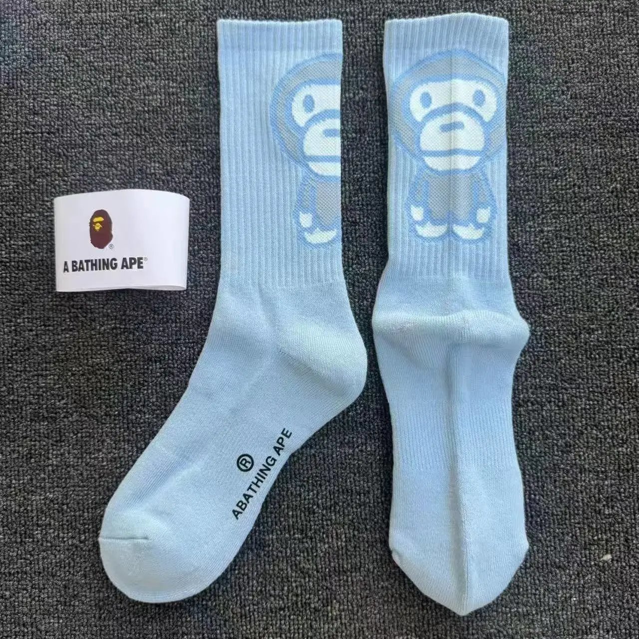 A Bathing Ape Mint Green Socks - 5