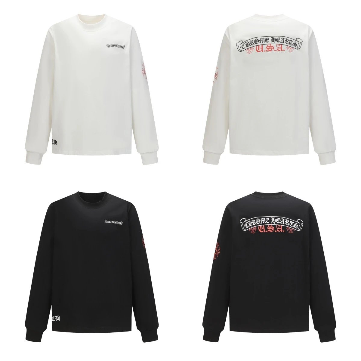 Chrome Hearts Long Sleeve T-Shirt White - 33