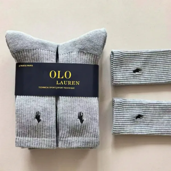 Polo Ralph Lauren Olo Technical Sport White Crew Socks - 4