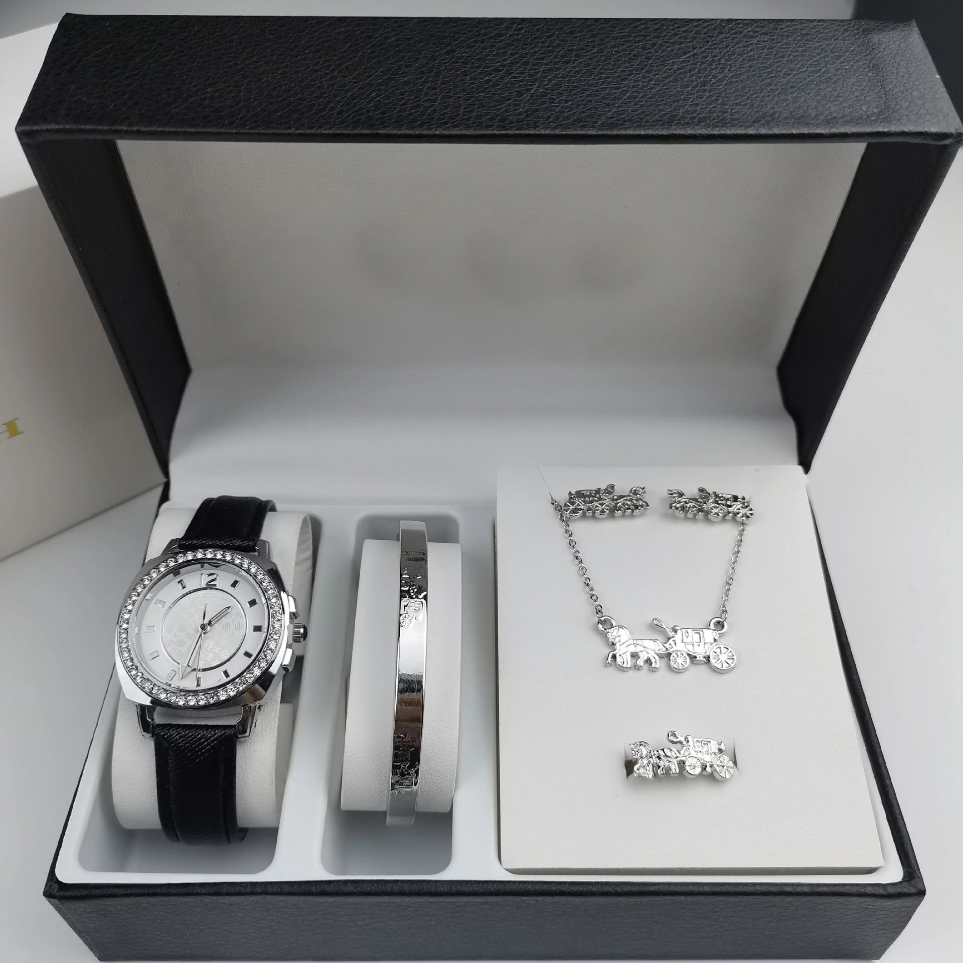 Coach Horse and Carriage Watch Set Gold Brown Accessories - 4