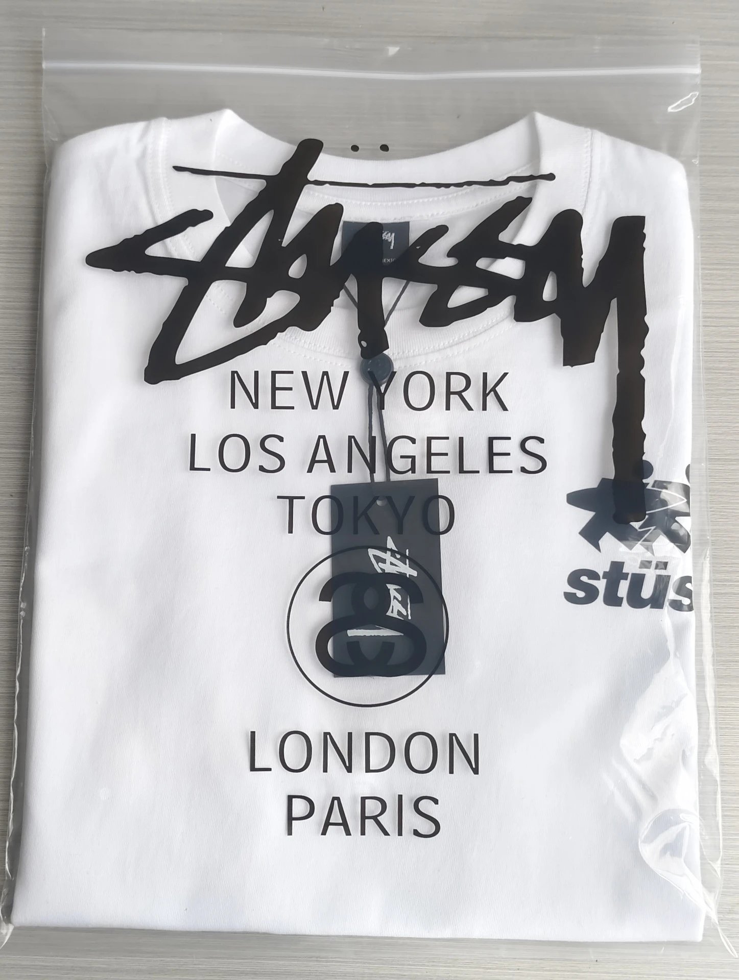 Stussy Skull Cyclist Graphic T-Shirt Black - 11
