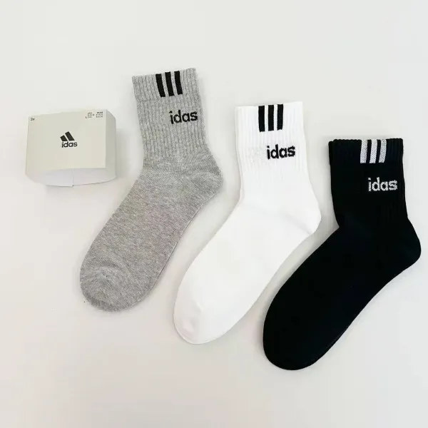 Adidas idas Crew Socks Three-Stripe Pack - 1