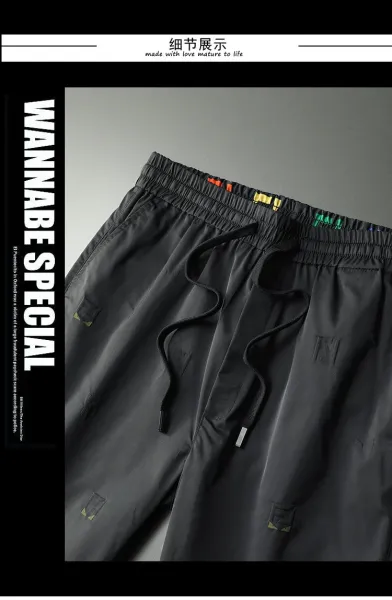 Fendi FF Logo Print Nylon Shorts Black - 6
