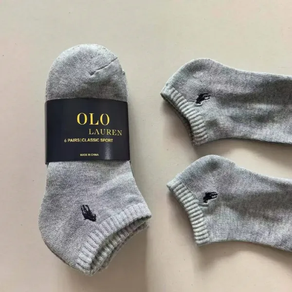 Polo Ralph Lauren Classic Sport Low-Cut Socks Gray - 1