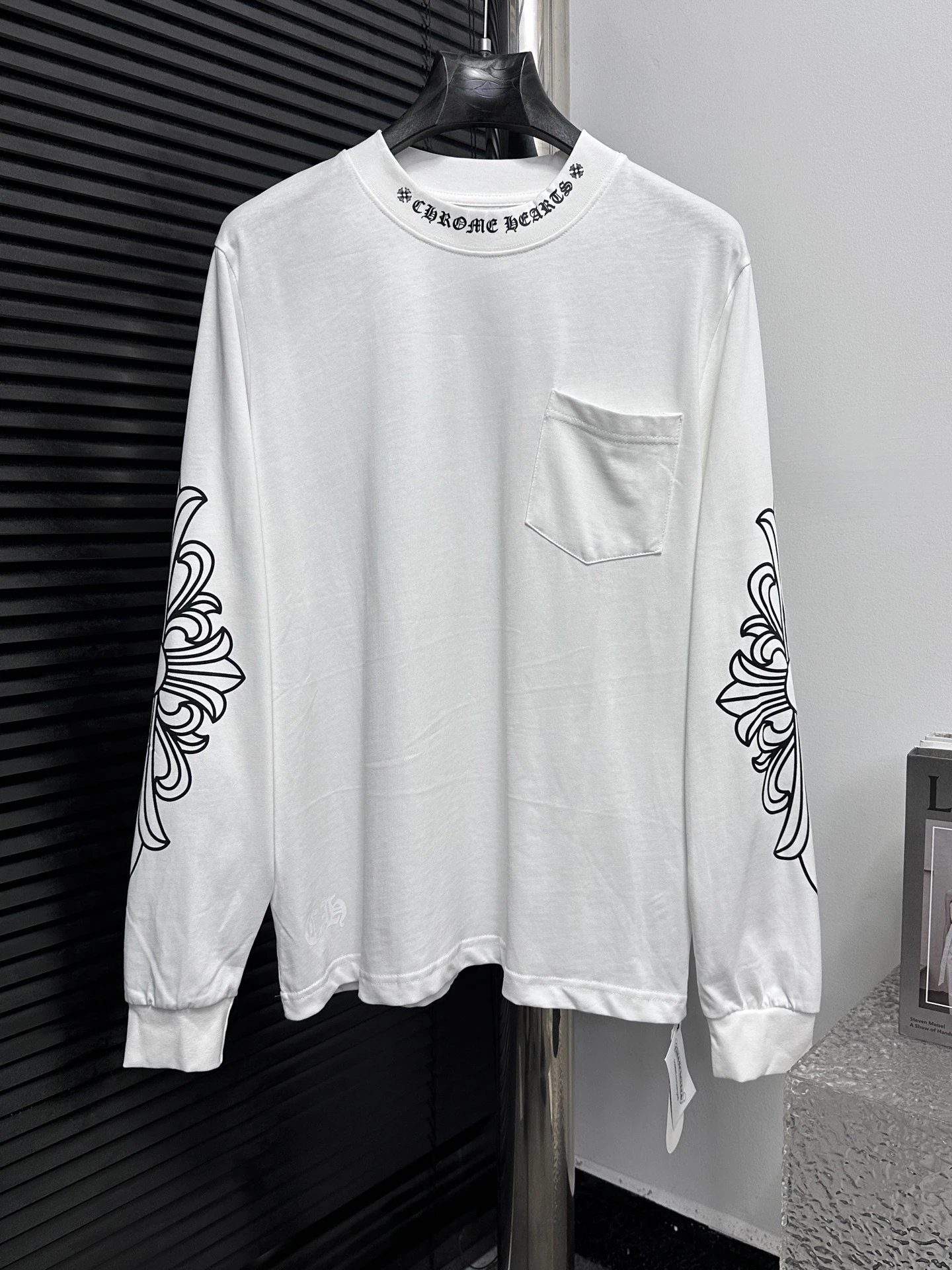 Chrome Hearts Long Sleeve Tee Black T-Shirts - 10
