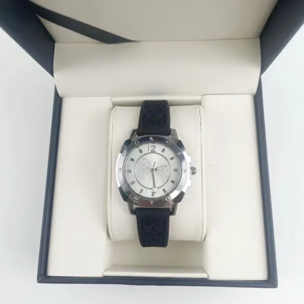 Hogan H323 Quartz Watch Black Rubber Strap Watch Watches - 9