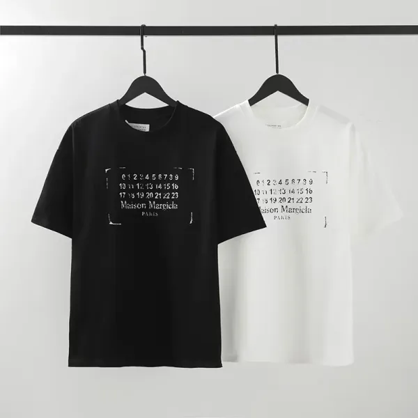 Maison Margiela MM6 T-Shirt Collection Black and White Graphic Tees - 15