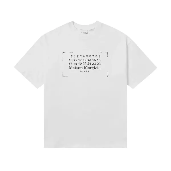 Maison Margiela MM6 T-Shirt Collection Black and White Graphic Tees - 17