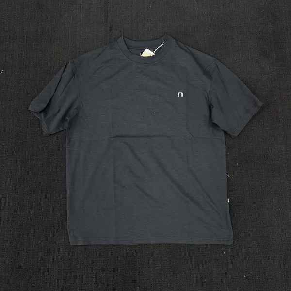 Design Minimal Logo T-Shirt Charcoal Gray T-Shirt - 1