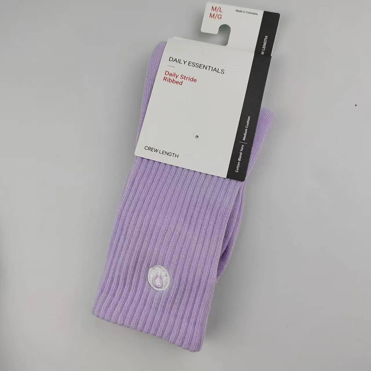 Lululemon Daily Stride Ribbed Crew Socks White - 5
