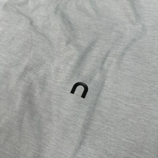 Design Minimal Logo T-Shirt Charcoal Gray T-Shirt - 7