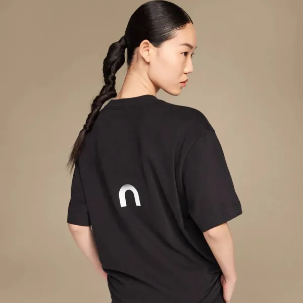 Design Minimal Logo T-Shirt Charcoal Gray T-Shirt - 16
