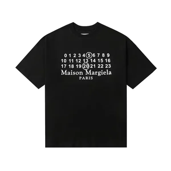 Maison Margiela MM6 T-Shirt Collection Black and White Graphic Tees - 33