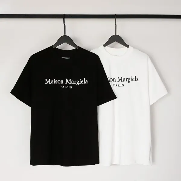 Maison Margiela MM6 T-Shirt Collection Black and White Graphic Tees - 34