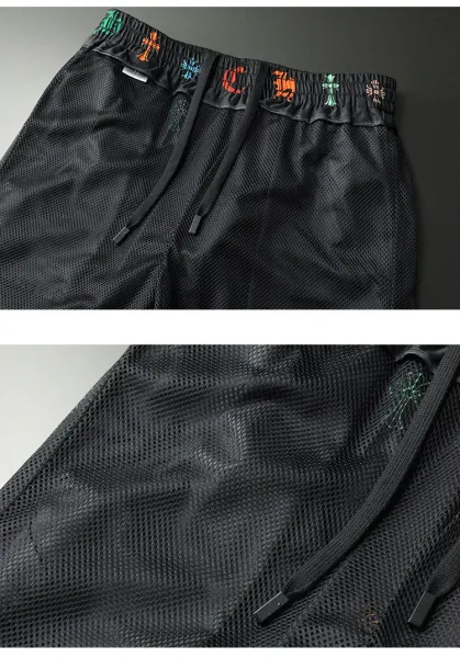 Chrome Hearts Cross-Embroidered Swim Shorts Black - 12