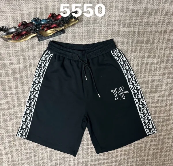 Dior Oblique Tape Shorts Black - 1
