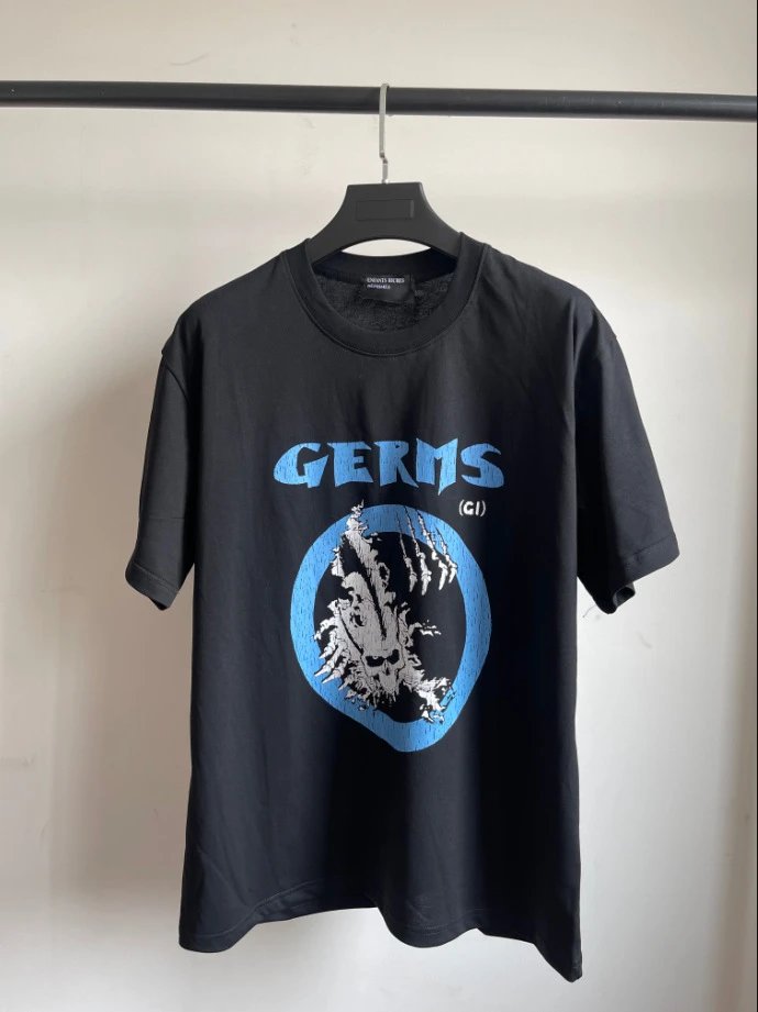 Design Germs (GI) Graphic Print Black T-Shirt - 1