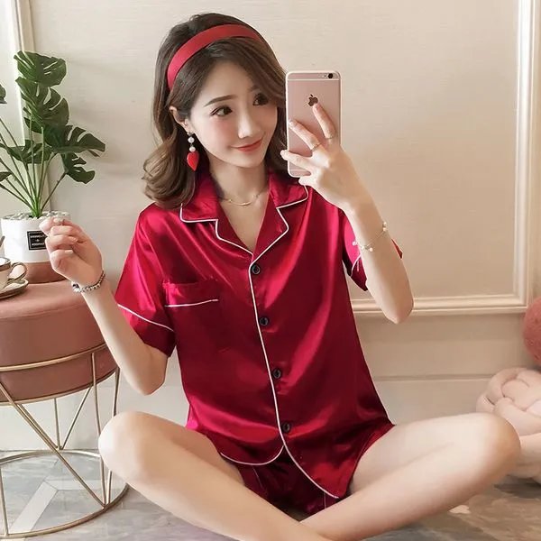 纯色双短红