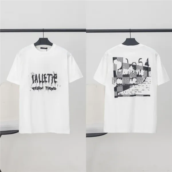 Design T-Shirt with Distressed Graphic Print White T-Shirt - 1