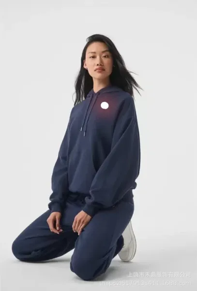 Design Oversized Hoodie and Sweatpants Set Gray - 21