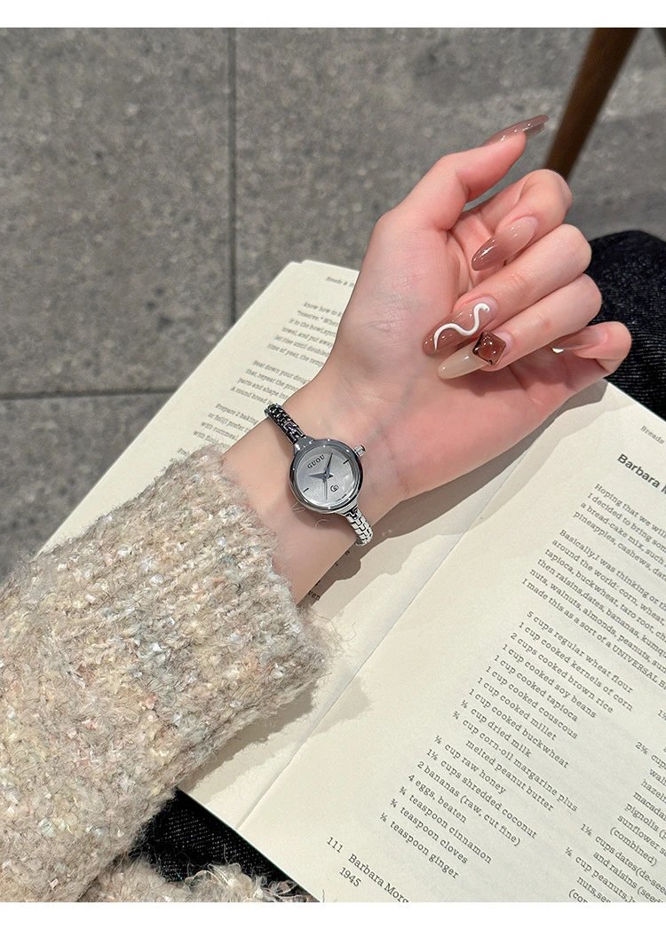 Gucci GUOU Silver-Tone Minimalist Link Bracelet Watch Watches - 9