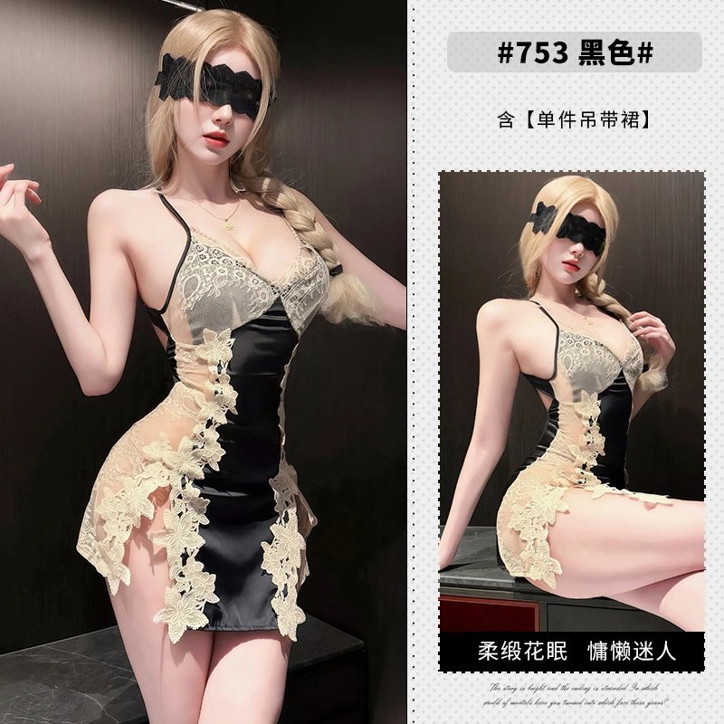黑色睡裙