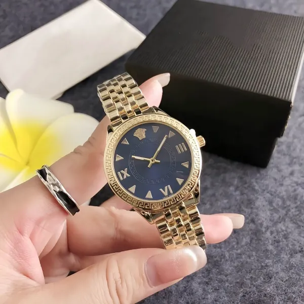 Versace Palazzo Empire Blue Gold Watch Watches - 1