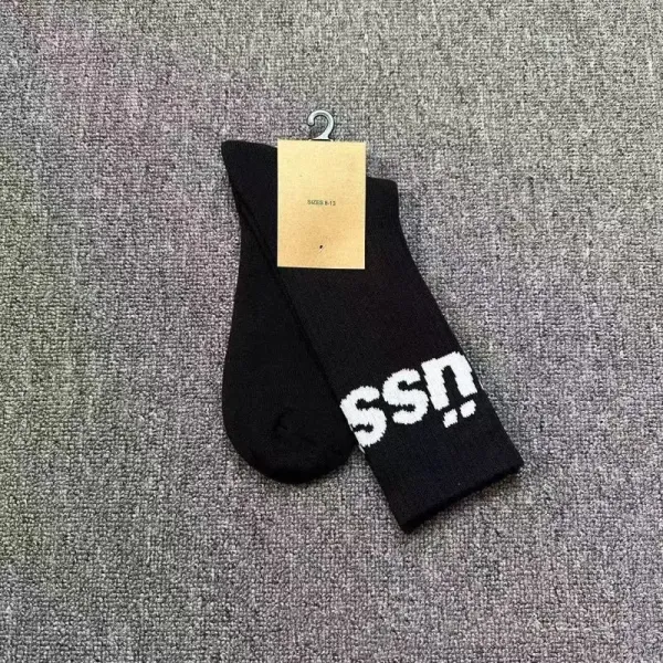 Design Ssn Black Graphic Socks - 1