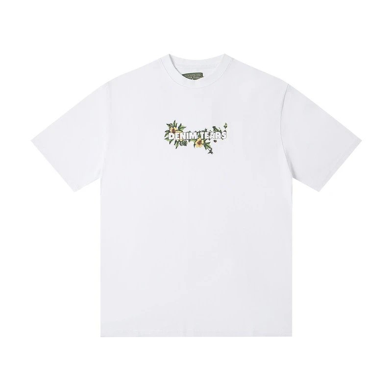 Denim Tears Floral Logo T-Shirt Navy - 17
