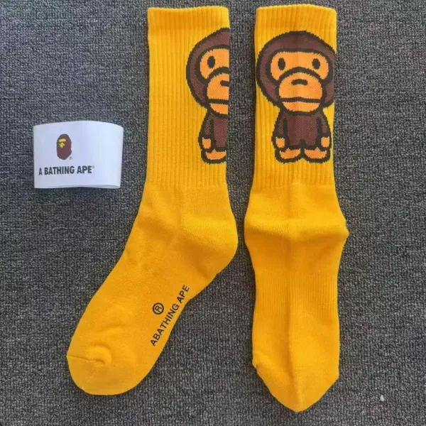 A Bathing Ape Yellow Socks - 1