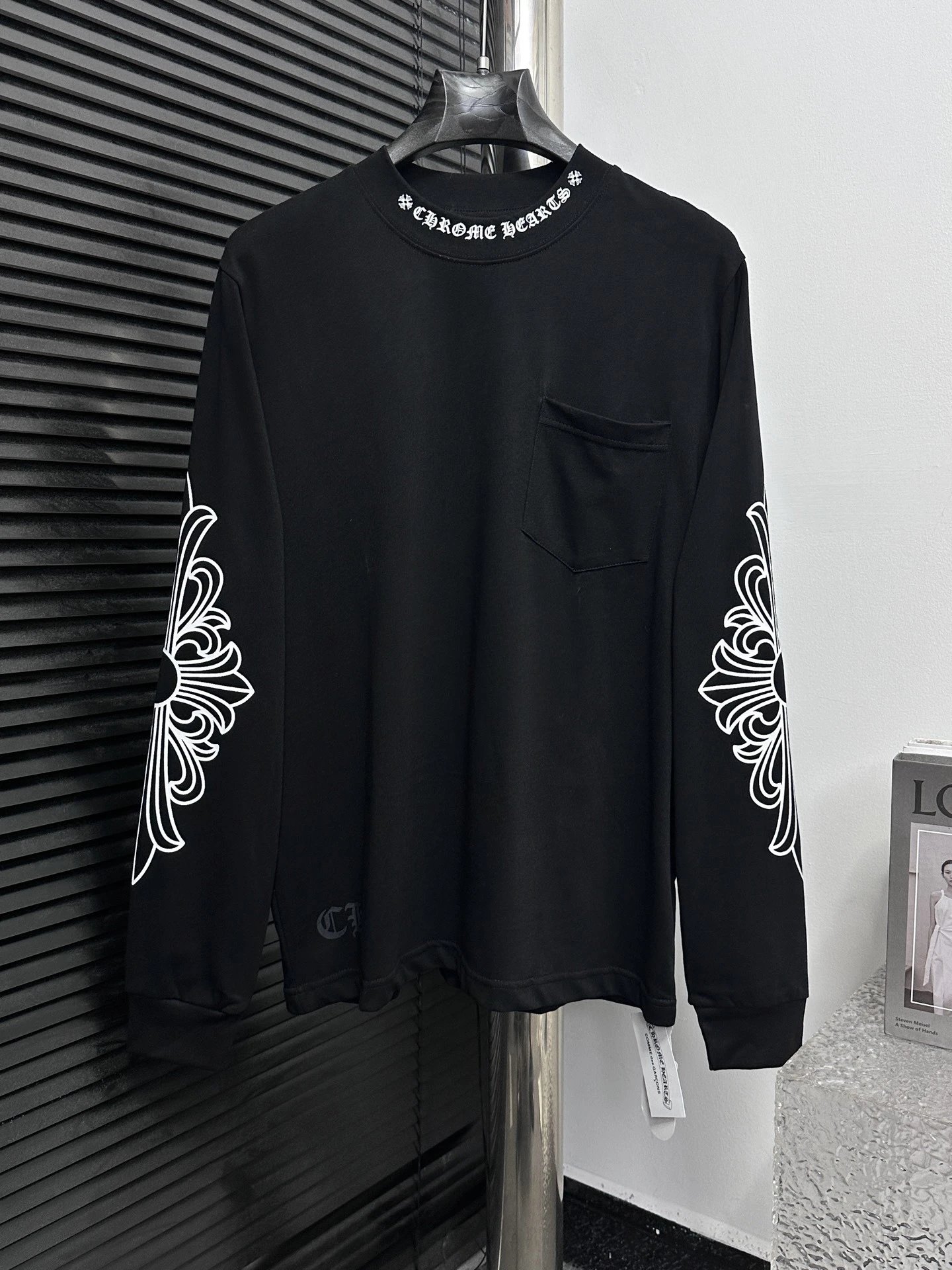 Chrome Hearts Long Sleeve Tee Black T-Shirts - 8