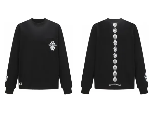 Chrome Hearts Gothic Cross Long Sleeve T-Shirt Black - 28