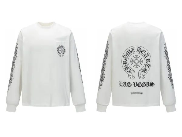 Chrome Hearts Gothic Cross Long Sleeve T-Shirt Black - 4
