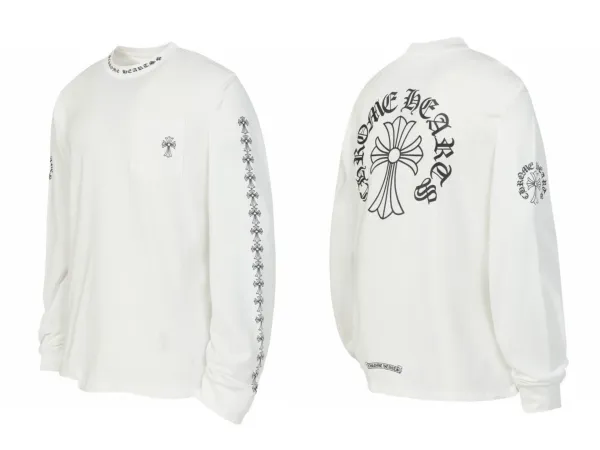 Chrome Hearts Gothic Cross Long Sleeve T-Shirt Black - 32