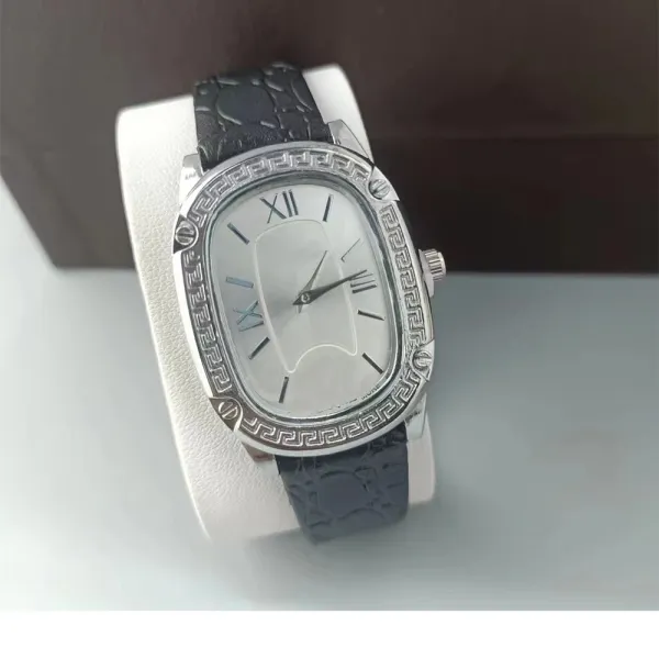 Versace Palazzo Empire Black Leather Watch Watches - 5